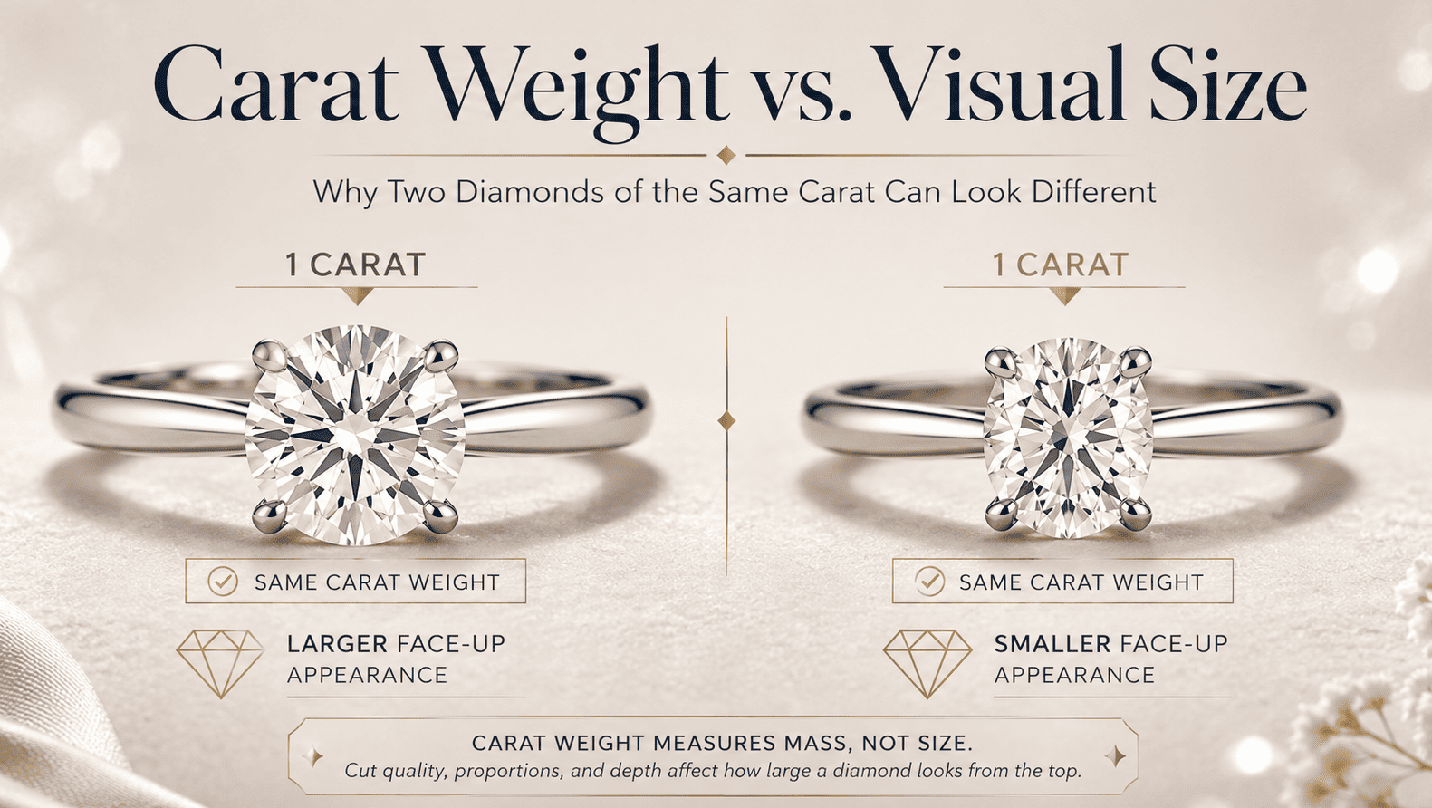 Carat Weight vs. Visual Size